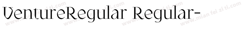 VentureRegular Regular字体转换